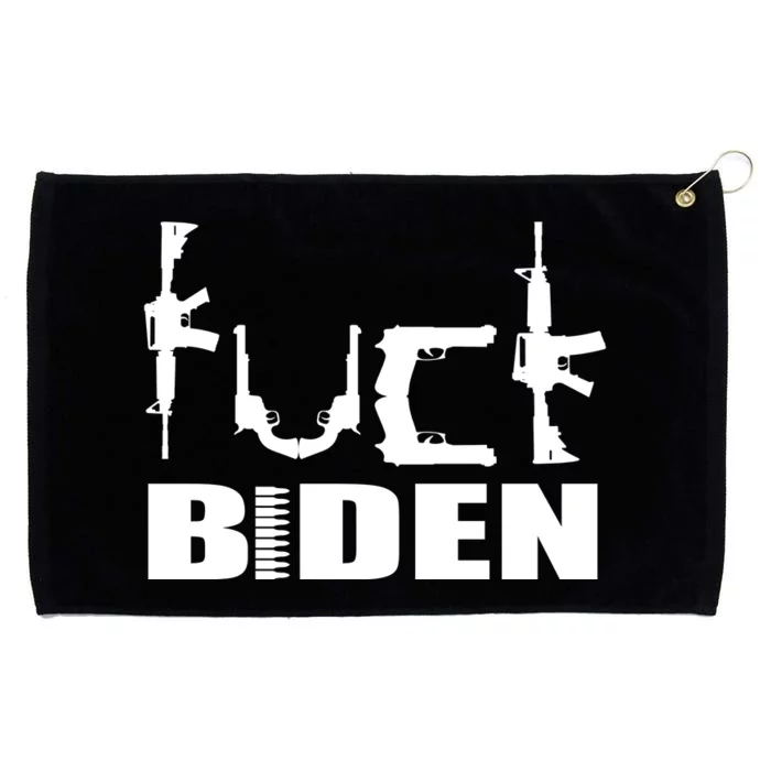 F*ck Biden Guns Logo Grommeted Golf Towel