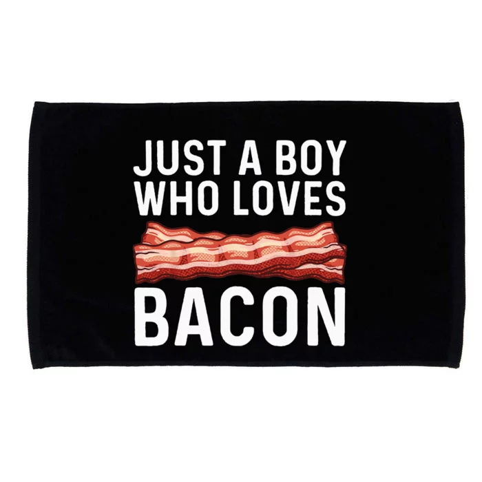 Funny Bacon Gift For Bacon Lovers Meat Foodie Pun Microfiber Hand Towel