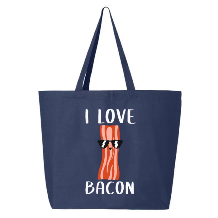 Funny Bacon Gift For Cool Geeky I Love Bacon 25L Jumbo Tote