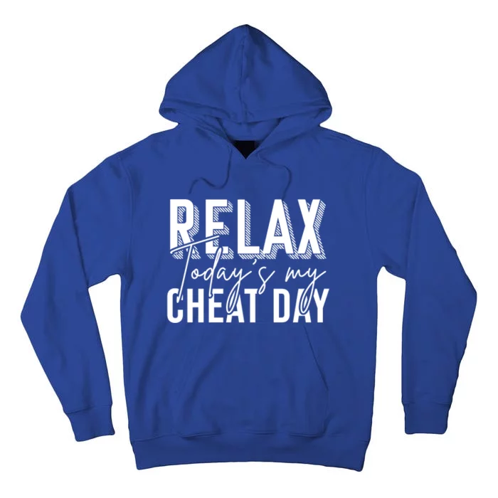 Funny Bodybuilder Gift Fitness Gym Workout Cheat Day Funny Gift Tall Hoodie