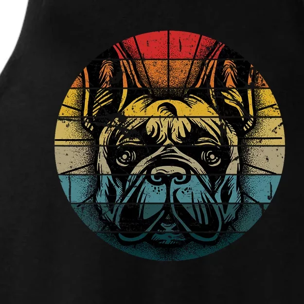 French Bulldog Gift Frenchie Dog Lover Dogfather Ladies Tri-Blend Wicking Tank