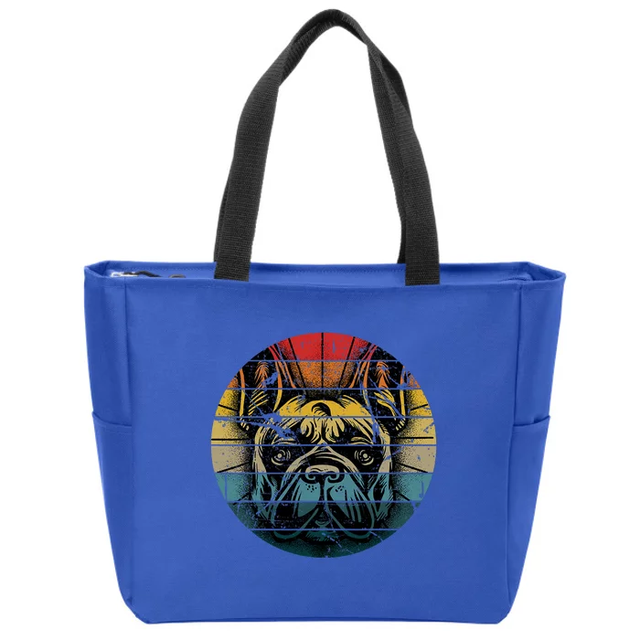 French Bulldog Gift Frenchie Dog Lover Dogfather Zip Tote Bag