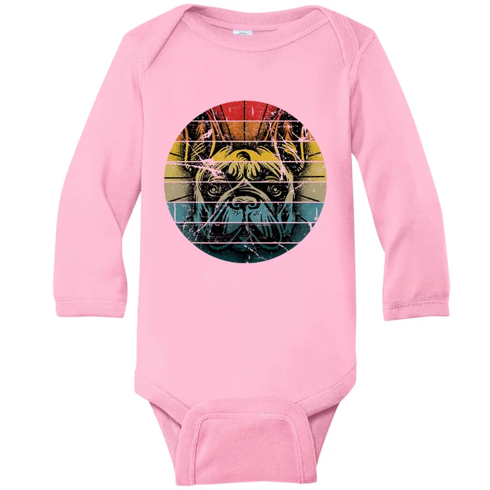 French Bulldog Gift Frenchie Dog Lover Dogfather Baby Long Sleeve Bodysuit