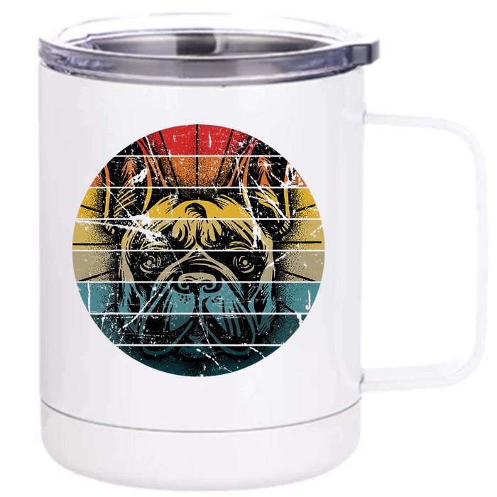 French Bulldog Gift Frenchie Dog Lover Dogfather Front & Back 12oz Stainless Steel Tumbler Cup