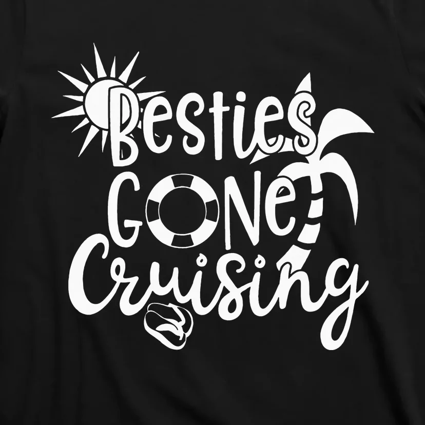 funny Besties Gone Cruising Matching Family T-Shirt