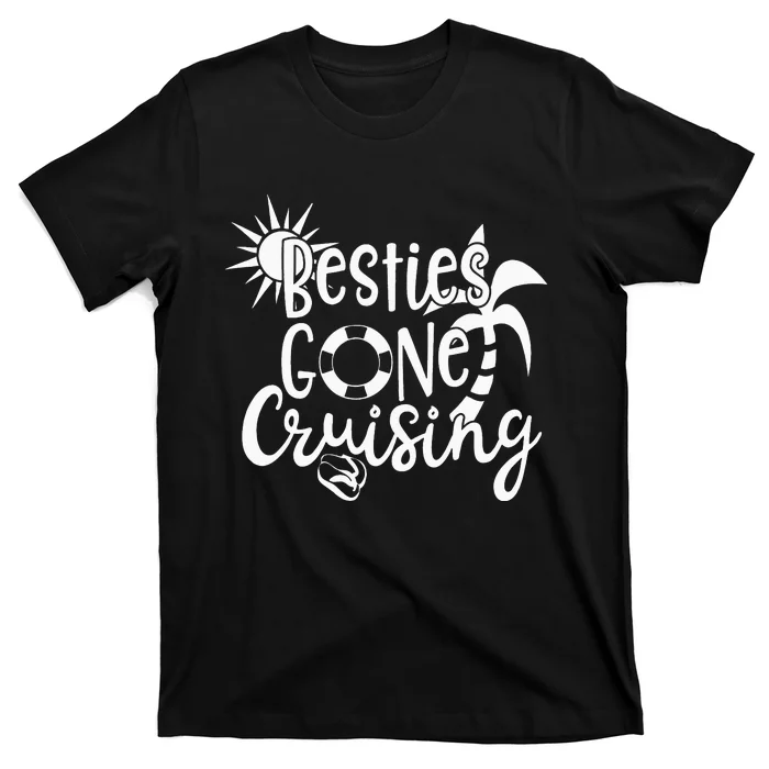 funny Besties Gone Cruising Matching Family T-Shirt