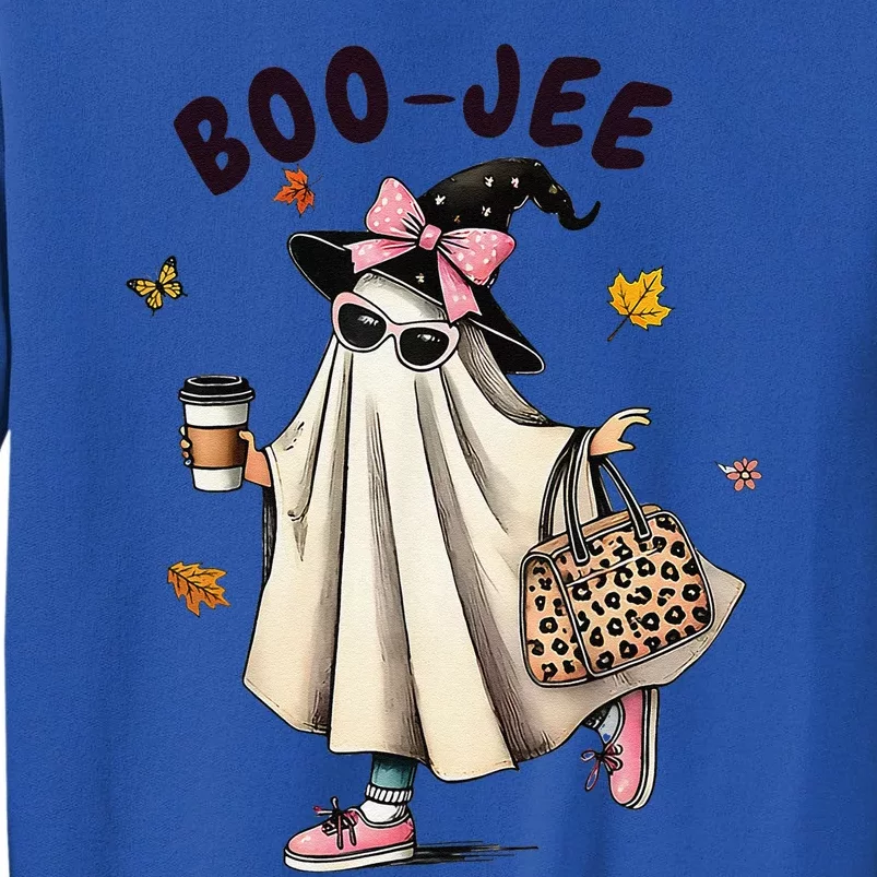 Funny Boojee Ghost Halloween Boo Jee Ghost Spooky Season Gift Tall Sweatshirt