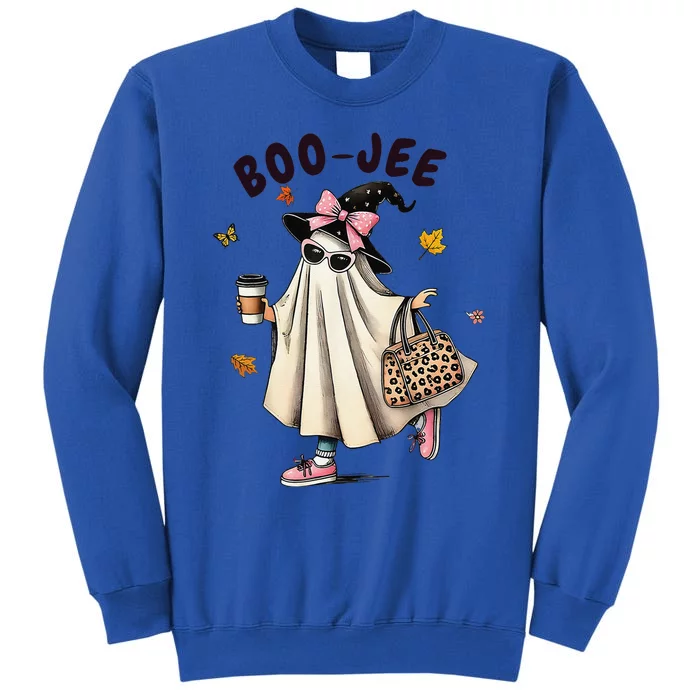 Funny Boojee Ghost Halloween Boo Jee Ghost Spooky Season Gift Tall Sweatshirt