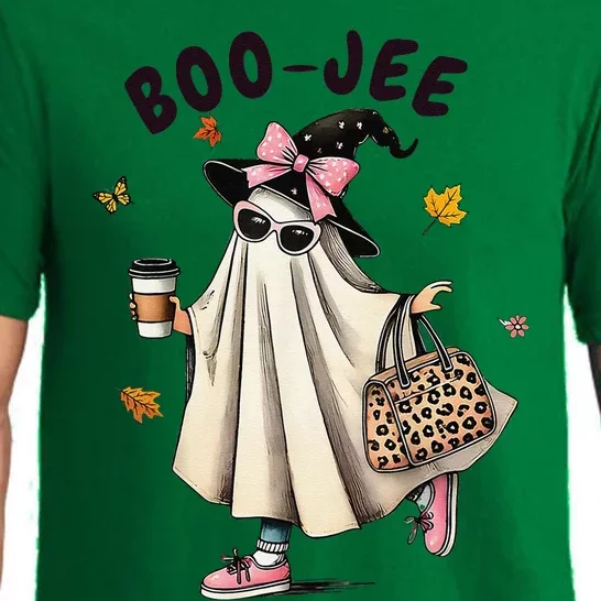 Funny Boojee Ghost Halloween Boo Jee Ghost Spooky Season Gift Pajama Set