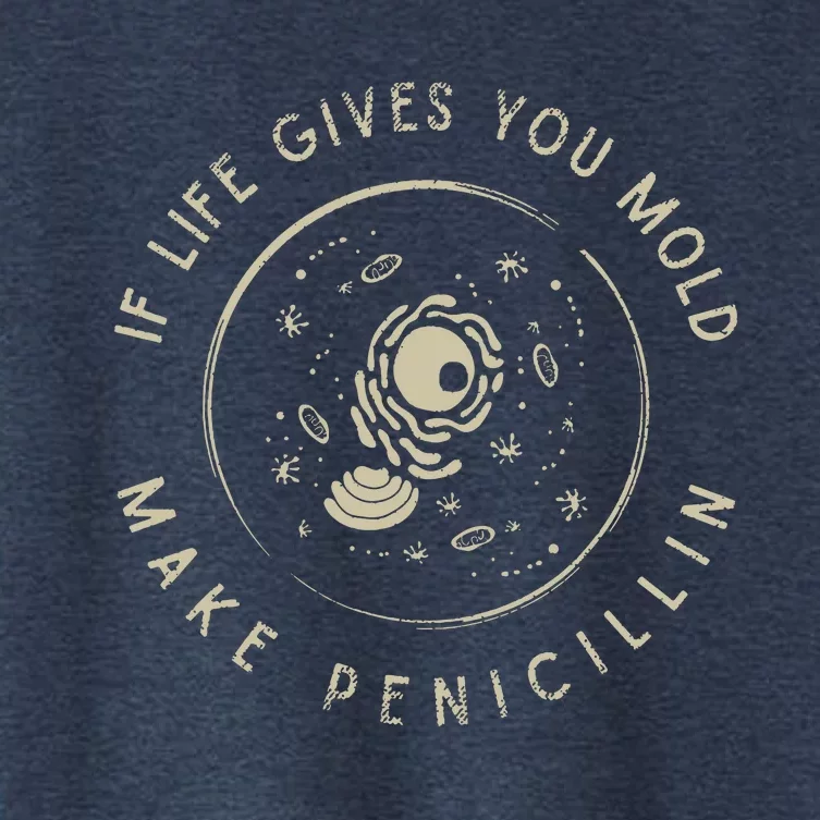 Funny Biologist Gift Mold Penicillin Science Nerd Biology Women's Crop Top Tee