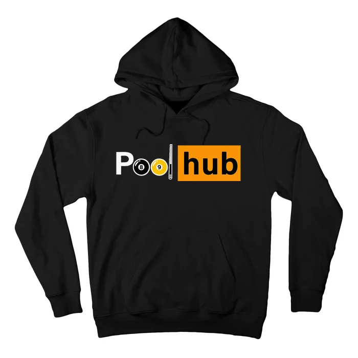 Funny Billiards Game Pool Hub Billiard Balls & Cue Stick Hoodie