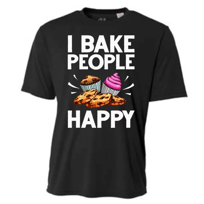 Funny Baker Gift For Women Food Cake Baking Pastry Chef Cooling Performance Crew T-Shirt