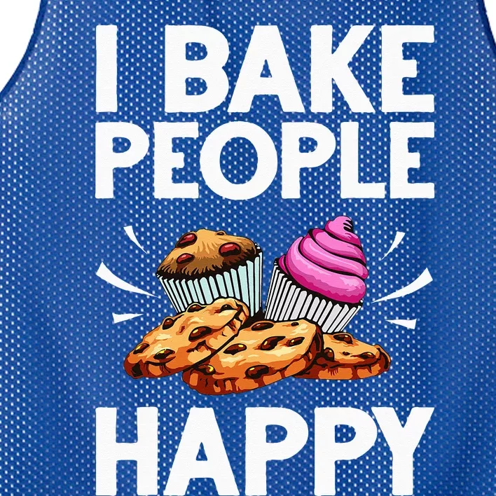 Funny Baker Gift For Women Food Cake Baking Pastry Chef Mesh Reversible Basketball Jersey Tank