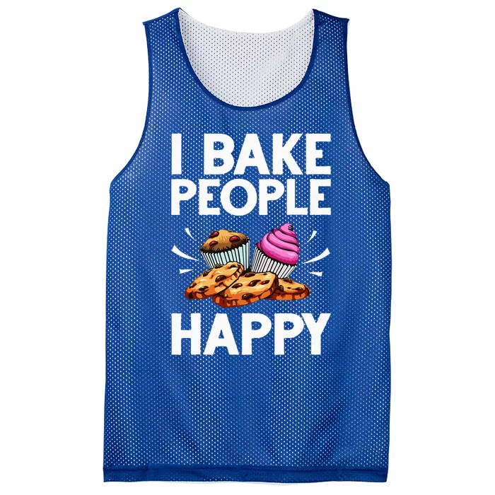 Funny Baker Gift For Women Food Cake Baking Pastry Chef Mesh Reversible Basketball Jersey Tank