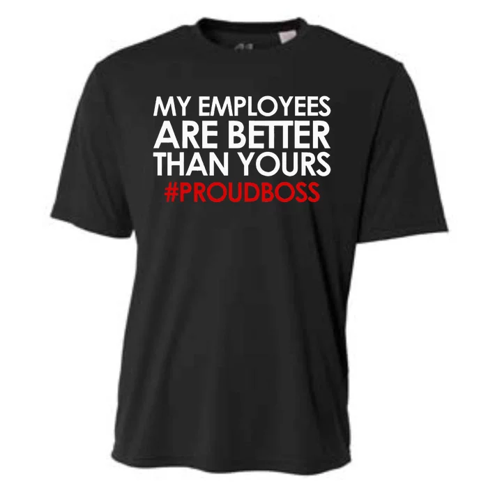 Funny Boss Gift Employee Appreciation Cooling Performance Crew T-Shirt