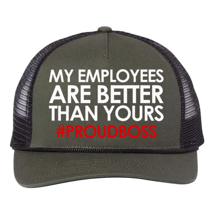 Funny Boss Gift Employee Appreciation Retro Rope Trucker Hat Cap