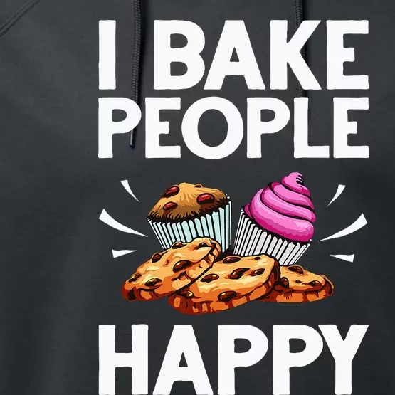 Funny Baker Gift For Men Women Food Cake Baking Pastry Chef Performance Fleece Hoodie