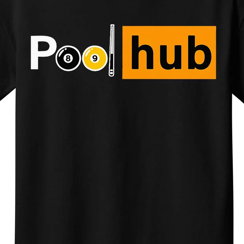 Funny Billiards Game Pool Hub Kids T-Shirt