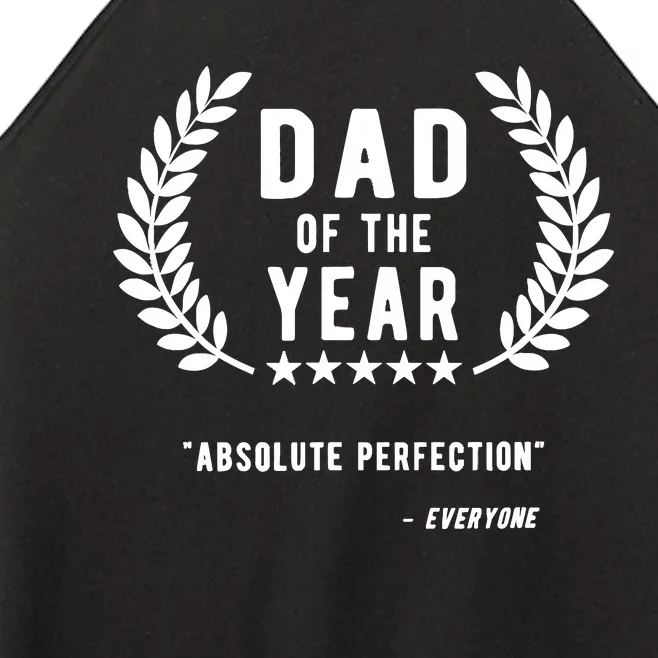 Funny Birthday Gifts For Dad Of The Year Funny Fathers Day Women’s Perfect Tri Rocker Tank