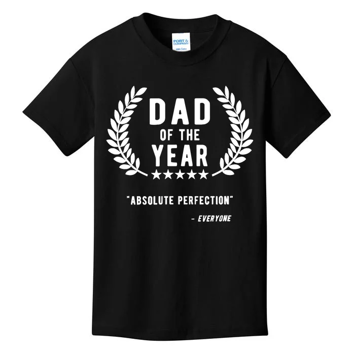 Funny Birthday Gifts For Dad Of The Year Funny Fathers Day Kids T-Shirt