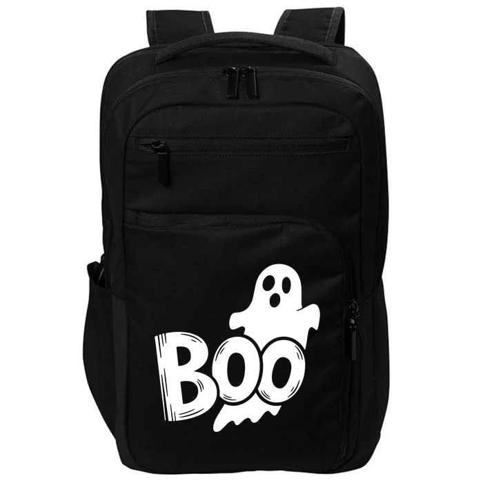 Funny Boo Ghost Retro Halloween Costume Impact Tech Backpack