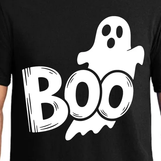 Funny Boo Ghost Retro Halloween Costume Pajama Set