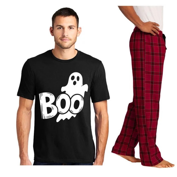 Funny Boo Ghost Retro Halloween Costume Pajama Set