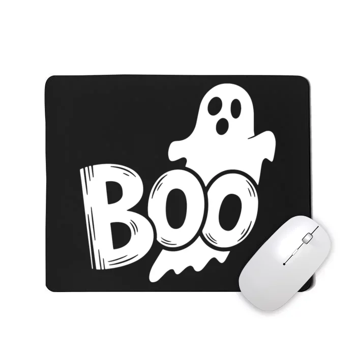 Funny Boo Ghost Retro Halloween Costume Mousepad