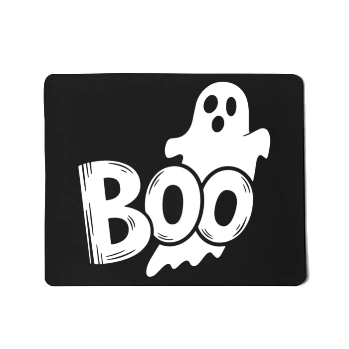 Funny Boo Ghost Retro Halloween Costume Mousepad