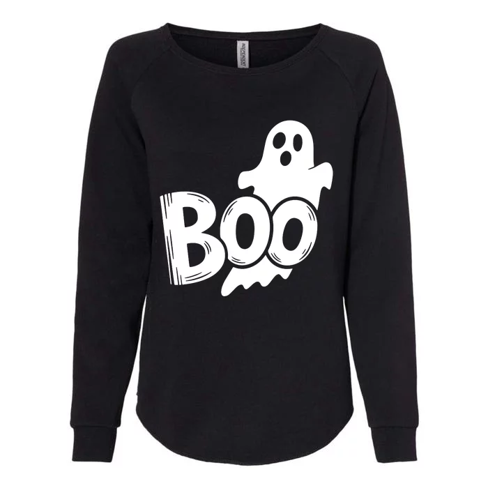 Funny Boo Ghost Retro Halloween Costume Womens California Wash Sweatshirt