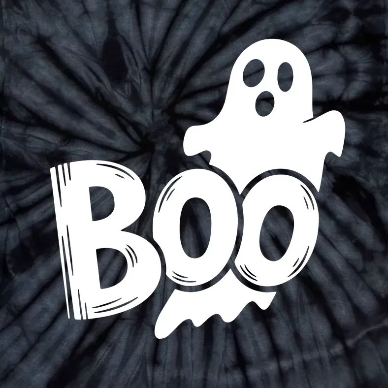 Funny Boo Ghost Retro Halloween Costume Tie-Dye T-Shirt