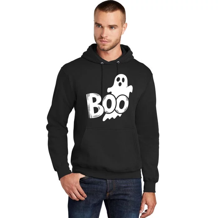 Funny Boo Ghost Retro Halloween Costume Tall Hoodie