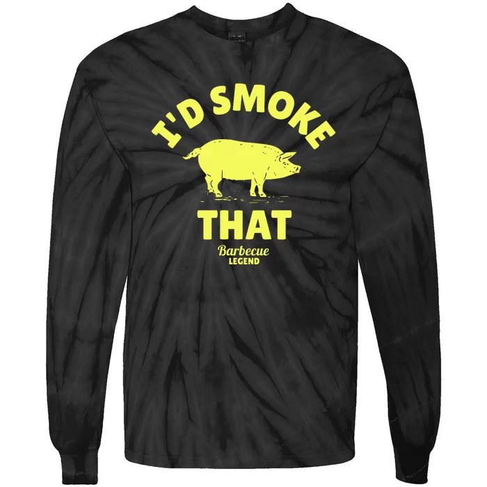 Funny BBQ Grilling Id Smoke That Tie-Dye Long Sleeve Shirt