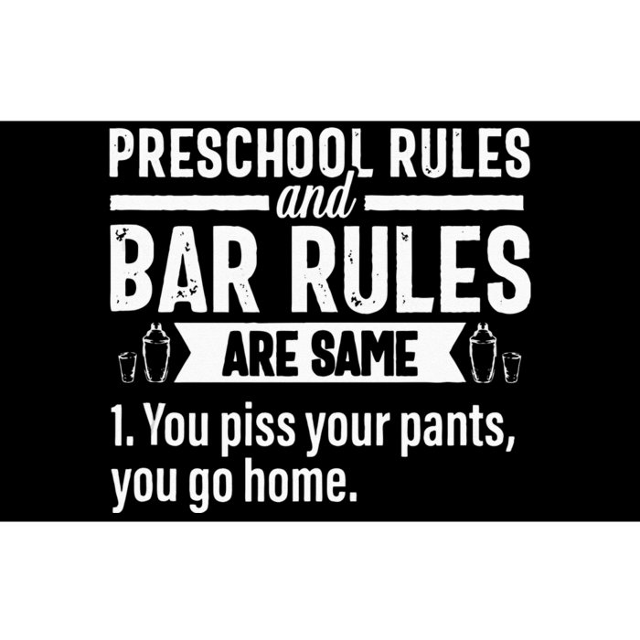 Funny Bartender Gift Women Men Rules Bartending Mixologist Bumper Sticker