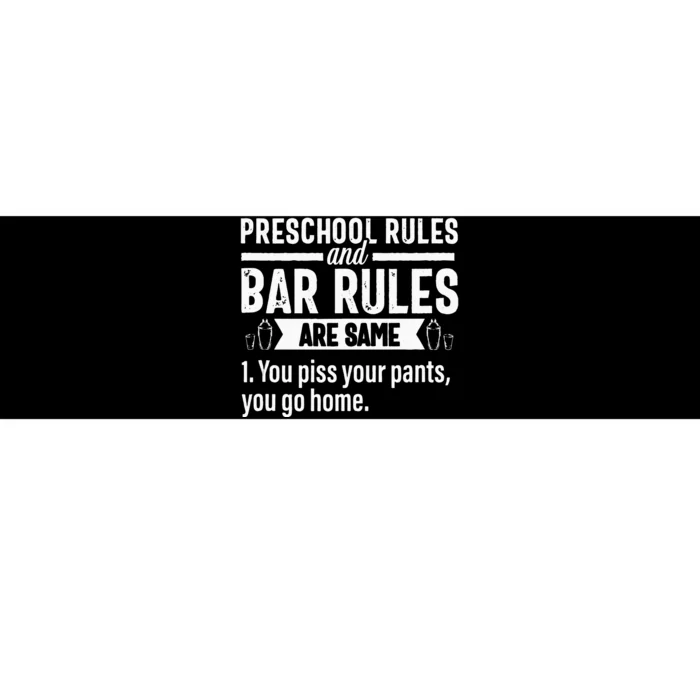 Funny Bartender Gift Women Men Rules Bartending Mixologist Bumper Sticker