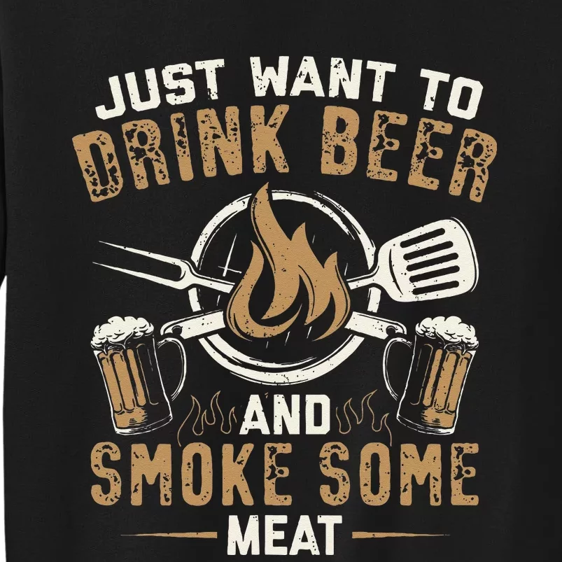 Funny BBQ Grill Chef Grilling Master Barbecue Lover BBQ Tall Sweatshirt