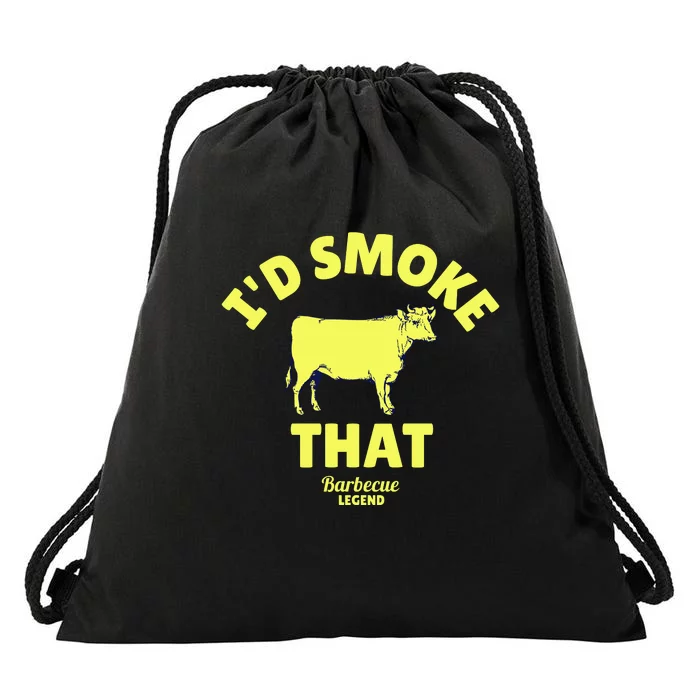 Funny BBQ Grilling Id Smoke That Drawstring Bag