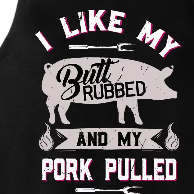 Funny Bbq Grilling Quote Pig Pulled Pork Ladies Tri-Blend Wicking Tank