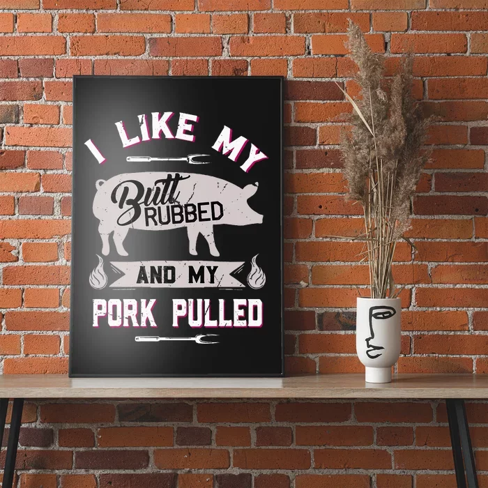 Funny Bbq Grilling Quote Pig Pulled Pork Poster