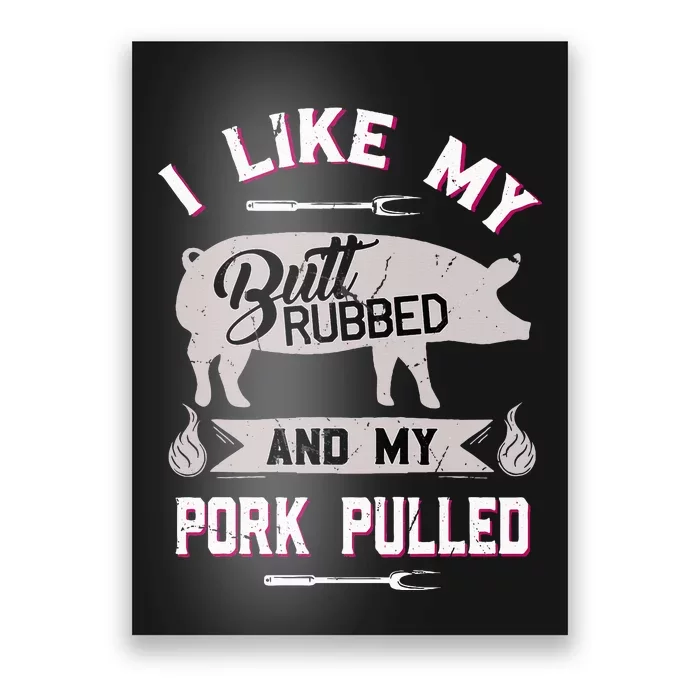 Funny Bbq Grilling Quote Pig Pulled Pork Poster