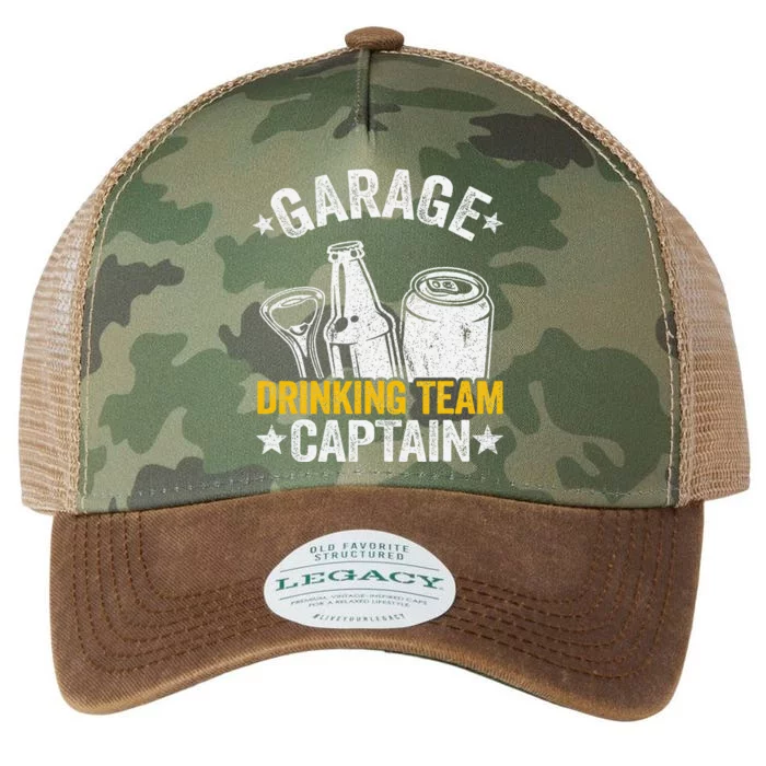 Funny Beer Garage Drinker Garage Drinking Team Captain Legacy Tie Dye Trucker Hat