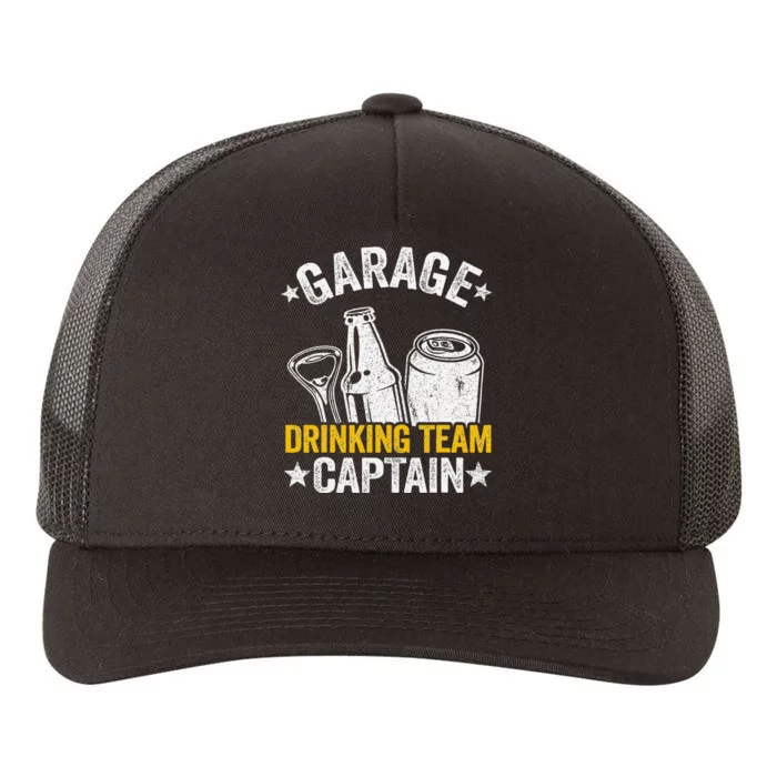 Funny Beer Garage Drinker Garage Drinking Team Captain Yupoong Adult 5-Panel Trucker Hat