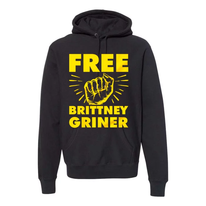 Free Brittney Griner Free BG Fight Hand Supporter Premium Hoodie