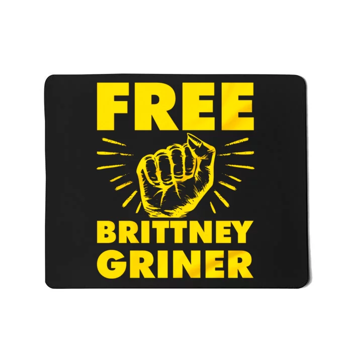 Free Brittney Griner Free BG Fight Hand Supporter Mousepad