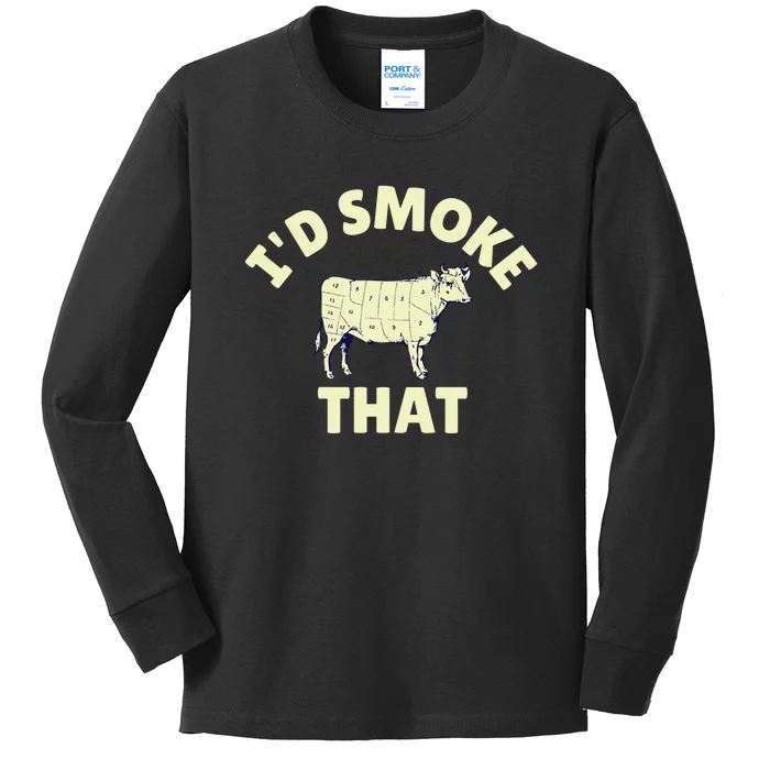 Funny BBQ Grilling Id Smoke That Kids Long Sleeve Shirt