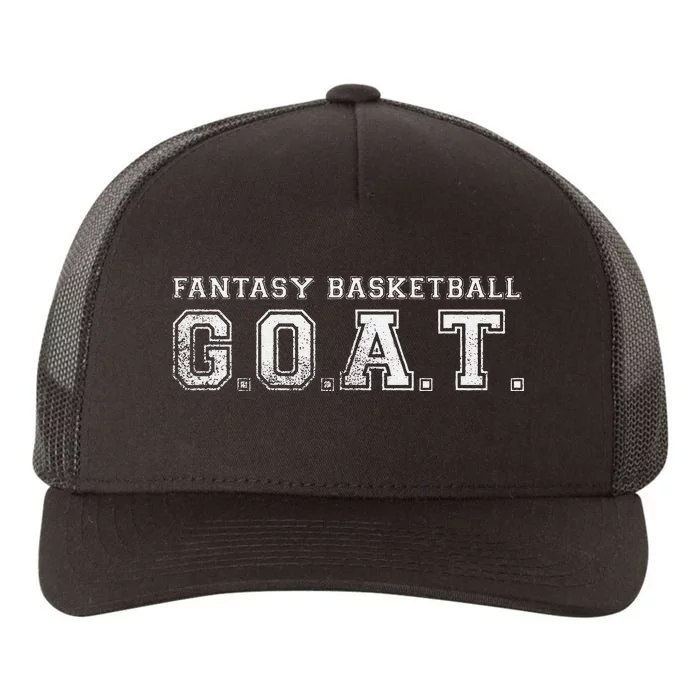 Fantasy Basketball GOAT League Champion Champ Winner Yupoong Adult 5-Panel Trucker Hat