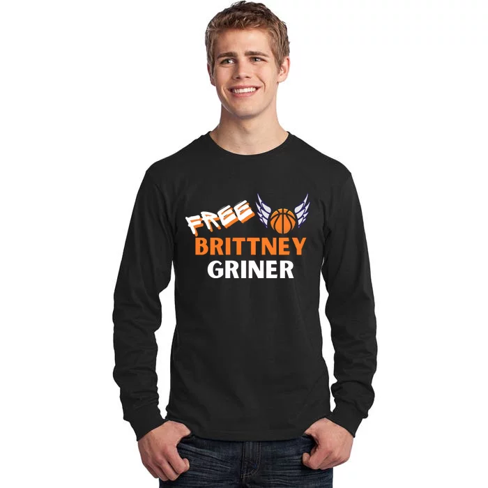 Free Brittney Griner Free BG Basketball Support Tall Long Sleeve T-Shirt