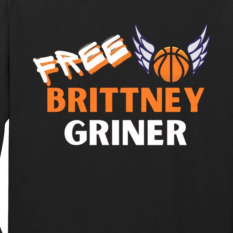 Free Brittney Griner Free BG Basketball Support Tall Long Sleeve T-Shirt