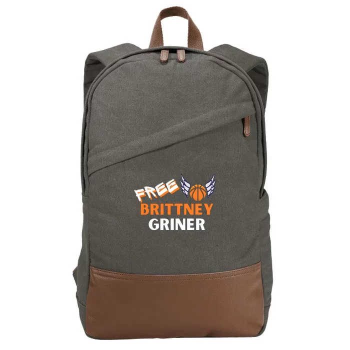 Free Brittney Griner Free BG Basketball Support Cotton Canvas Backpack