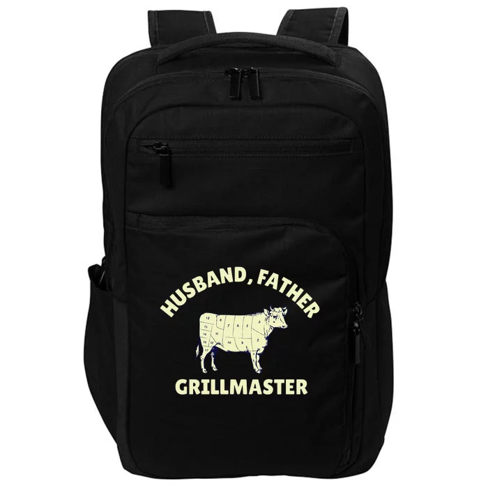 Funny BBQ Grilling Husband Father Grillmaster Impact Tech Backpack